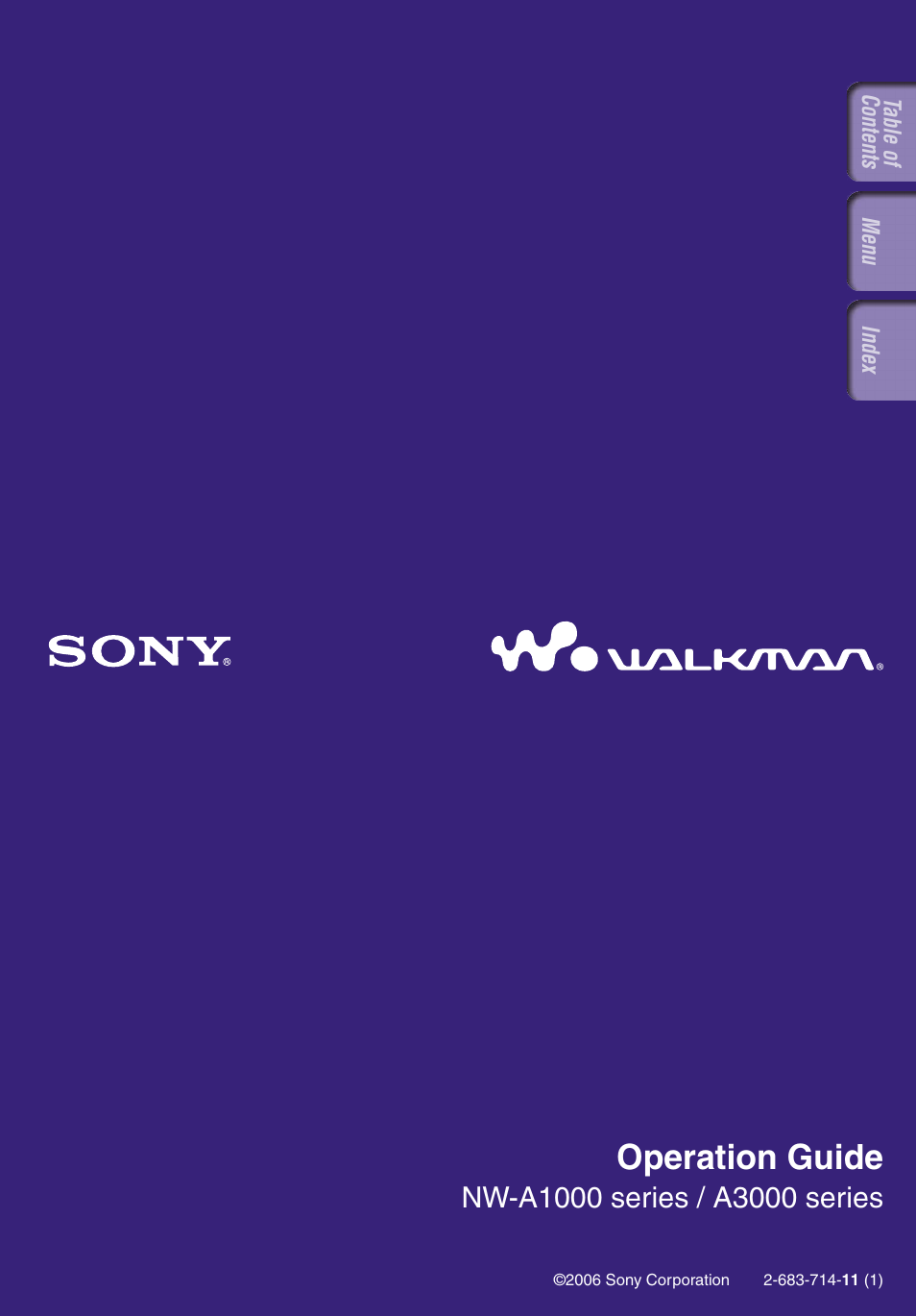 Sony NW-A3000 Series User Manual | 109 pages