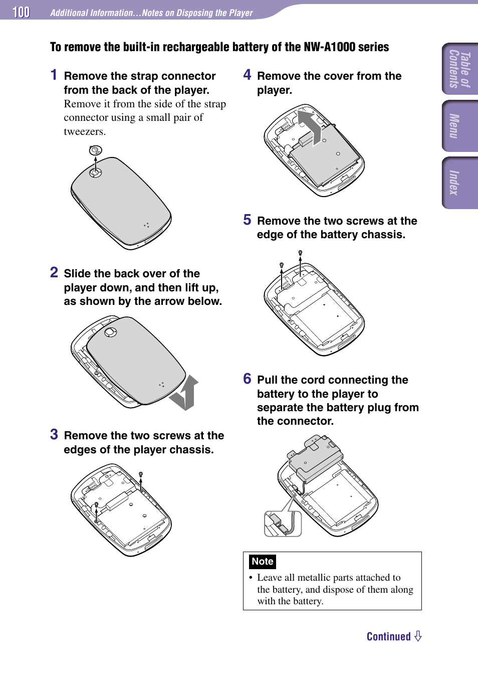 Sony NW-A3000 Series User Manual | Page 100 / 109