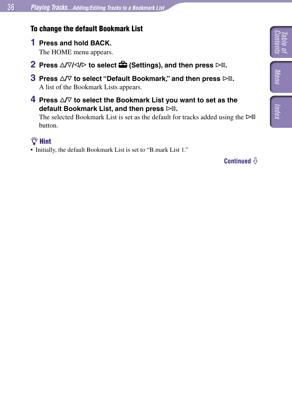 Sony NW-A3000 Series User Manual | Page 36 / 109