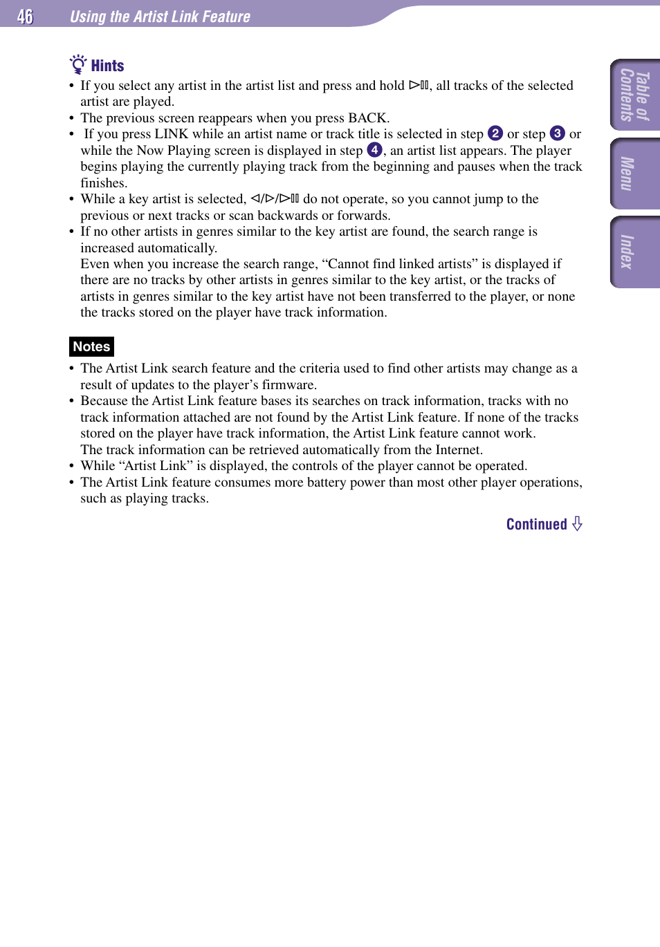 Sony NW-A3000 Series User Manual | Page 46 / 109