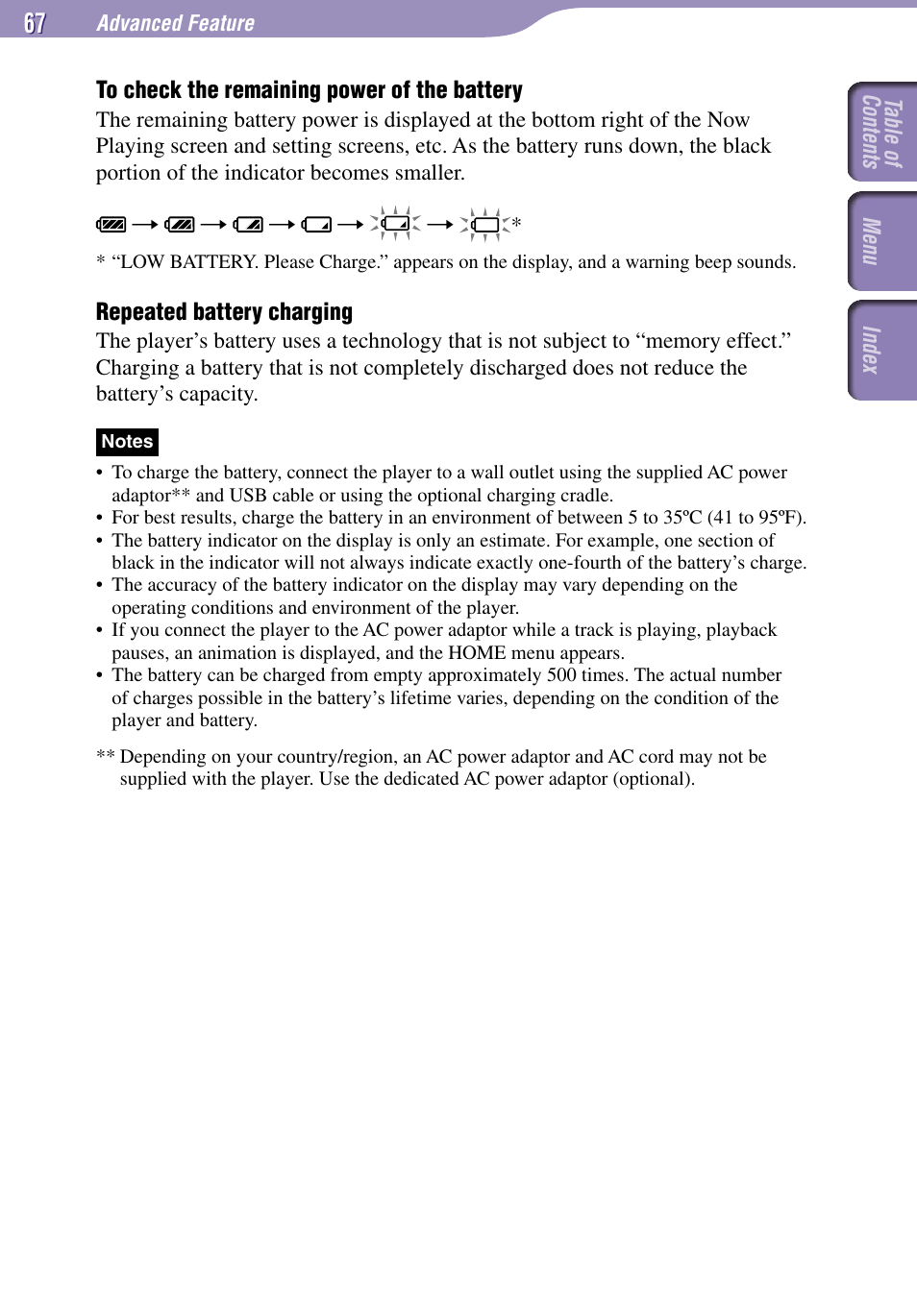 Sony NW-A3000 Series User Manual | Page 67 / 109