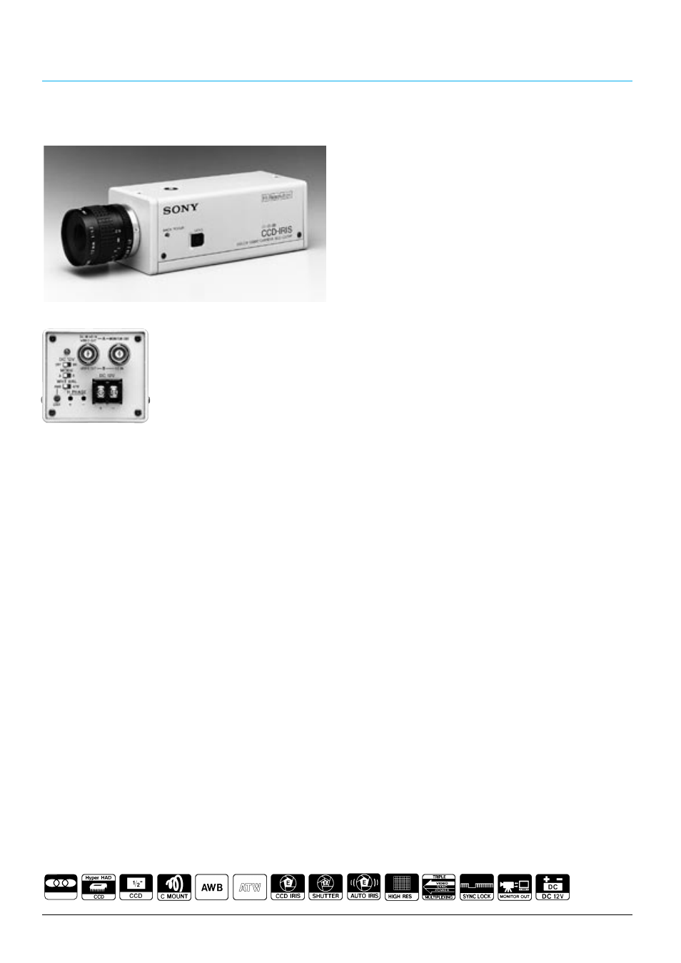 Ssc-c370p, Colour video cameras | Sony CCTV Systems User Manual | Page 16 / 75