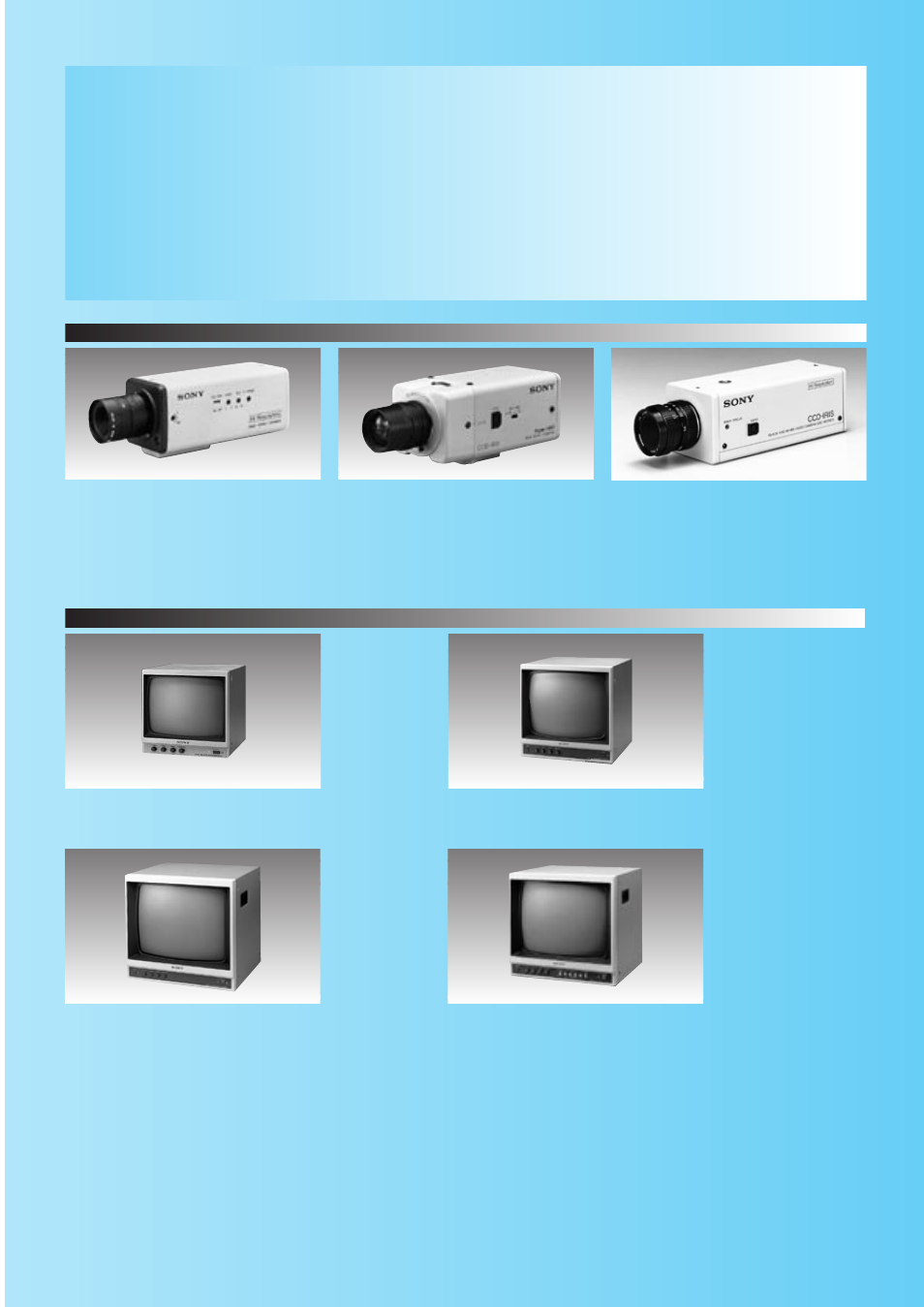 Black & white cameras and monitors, Quick reference, Ssc-m370ce | Ssm-930ce, Ssm-125ce, Ssm-175ce, Ssm-q177ce | Sony CCTV Systems User Manual | Page 23 / 75
