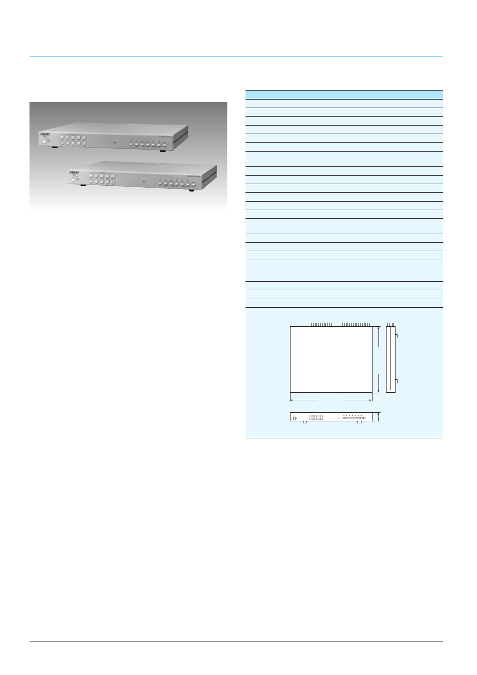Multiplexers, Specifications supplied accessories, Multiplexer | Sony CCTV Systems User Manual | Page 38 / 75