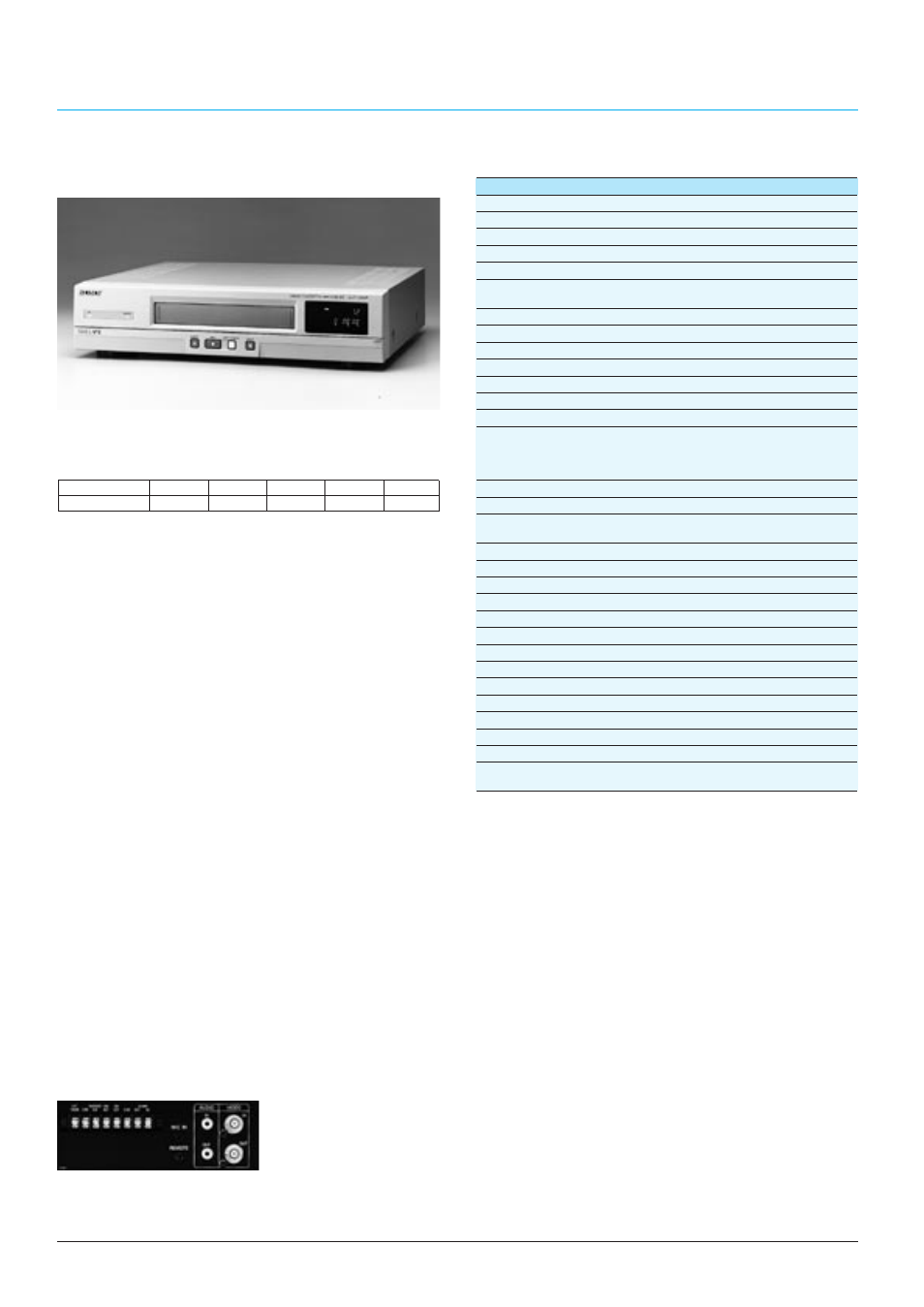Svt-1000p, Time lapse video recorders, Supplied accessories | Optional accessory, Specifications, Ac power cord (1) operation manual (1), Time lapse videocassette recorder | Sony CCTV Systems User Manual | Page 46 / 75