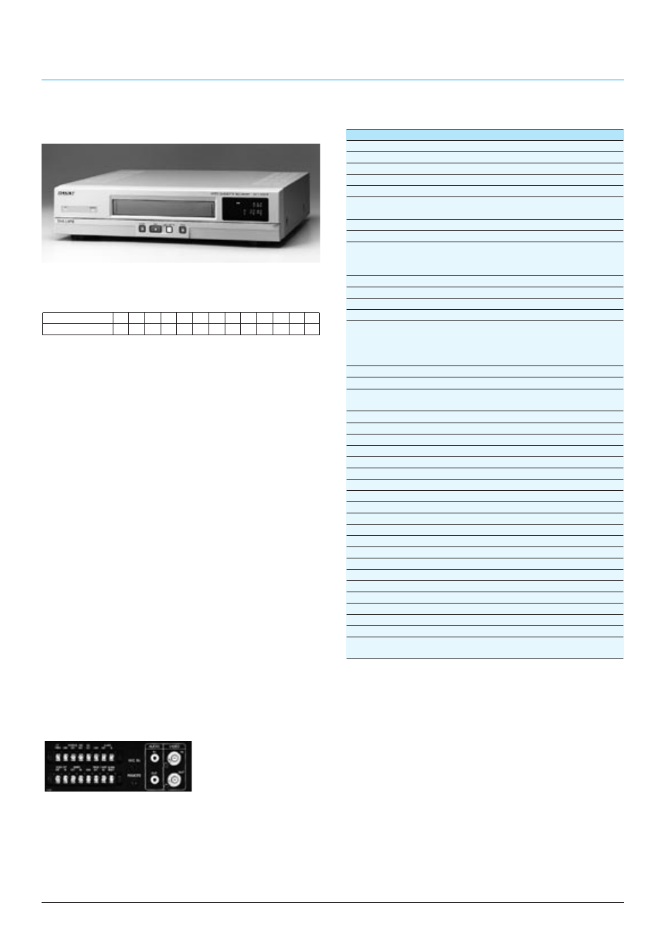 Svt-5050p, Time lapse video recorders, Specifications supplied accessories | Optional accessory, Ac power cord (1) operation manual (1) | Sony CCTV Systems User Manual | Page 48 / 75