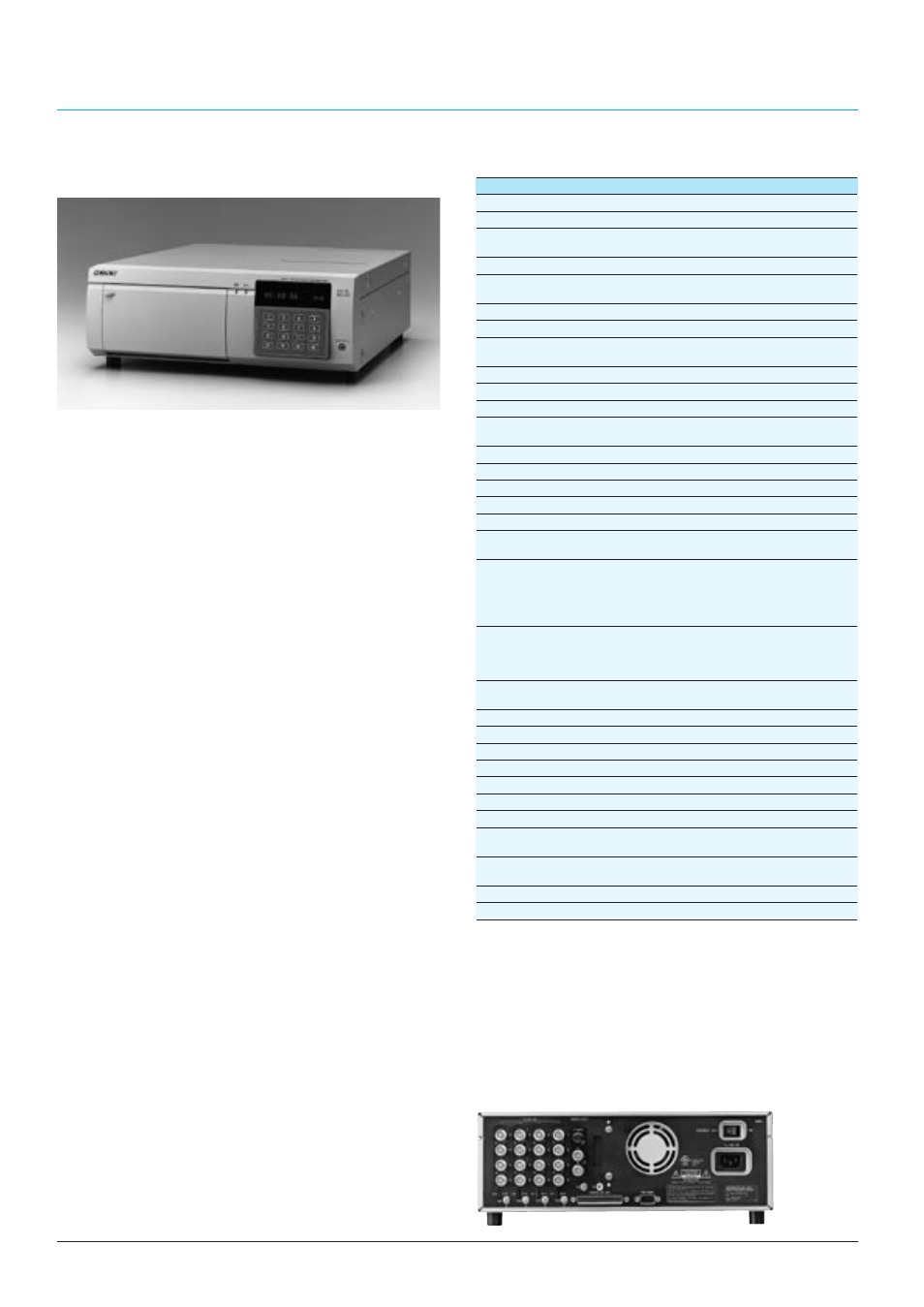 Hsr-1p, Time lapse video recorders, Supplied accessories | Optional accessory, Specifications | Sony CCTV Systems User Manual | Page 50 / 75