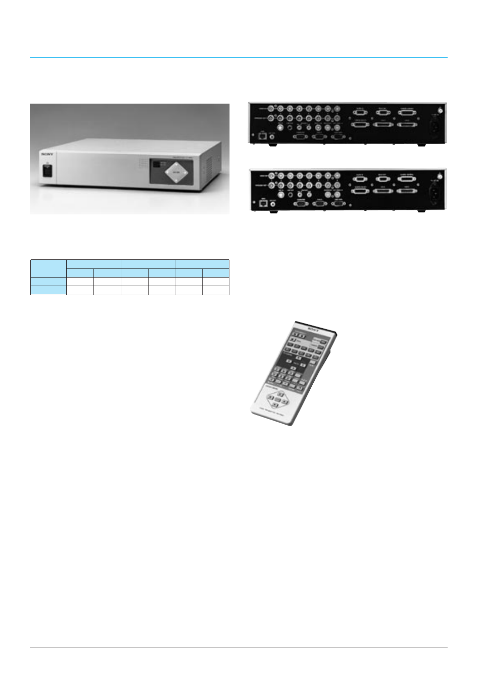 Monitoring codecs, Supplied accessories, Optional accessory | Sony CCTV Systems User Manual | Page 54 / 75