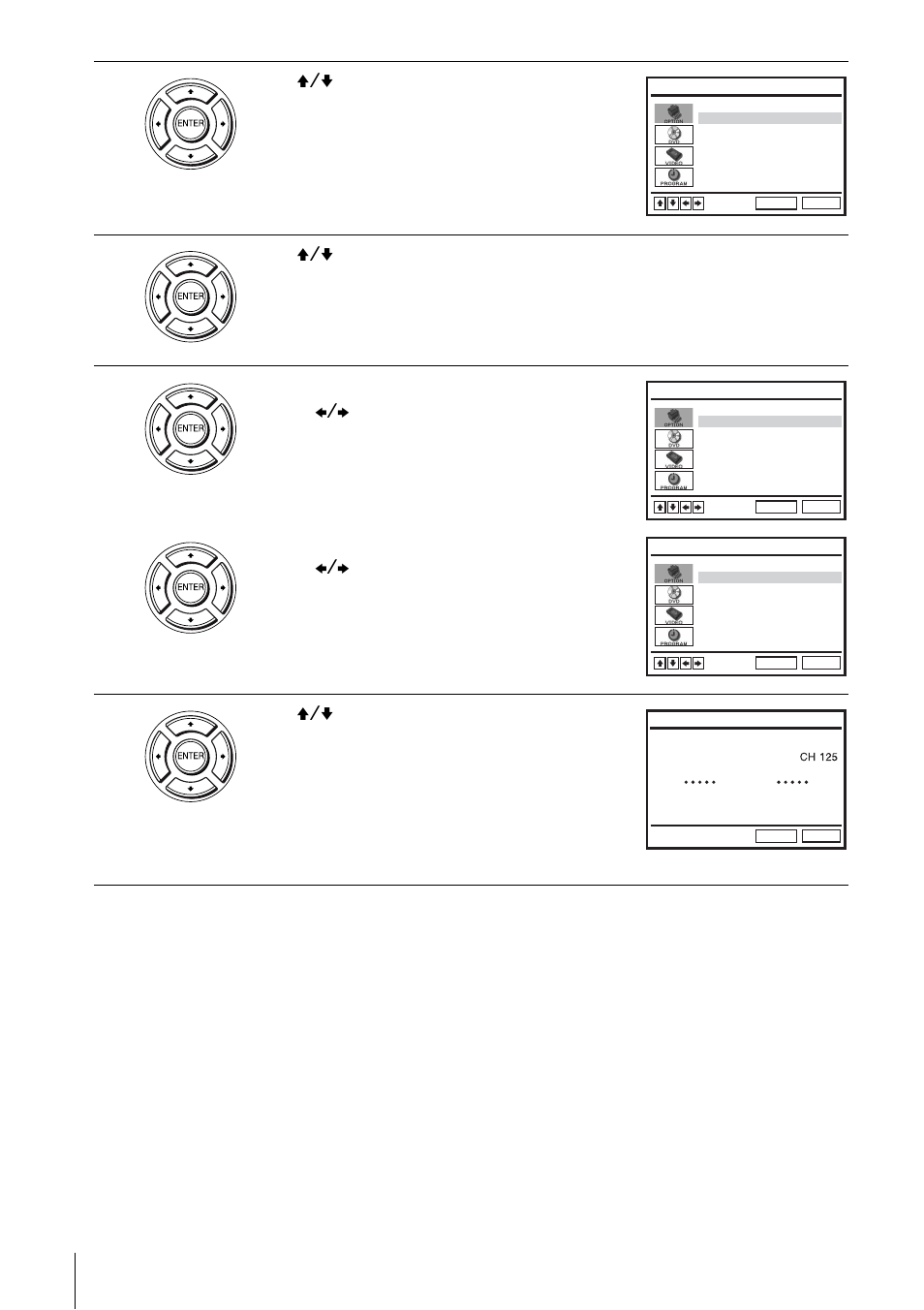 Press v/v to select “ant/cable | Sony SLV-D251P User Manual | Page 24 / 116