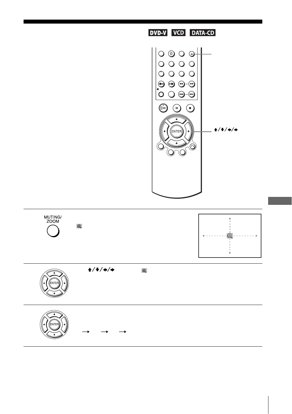Zooming into a scene | Sony SLV-D251P User Manual | Page 65 / 116