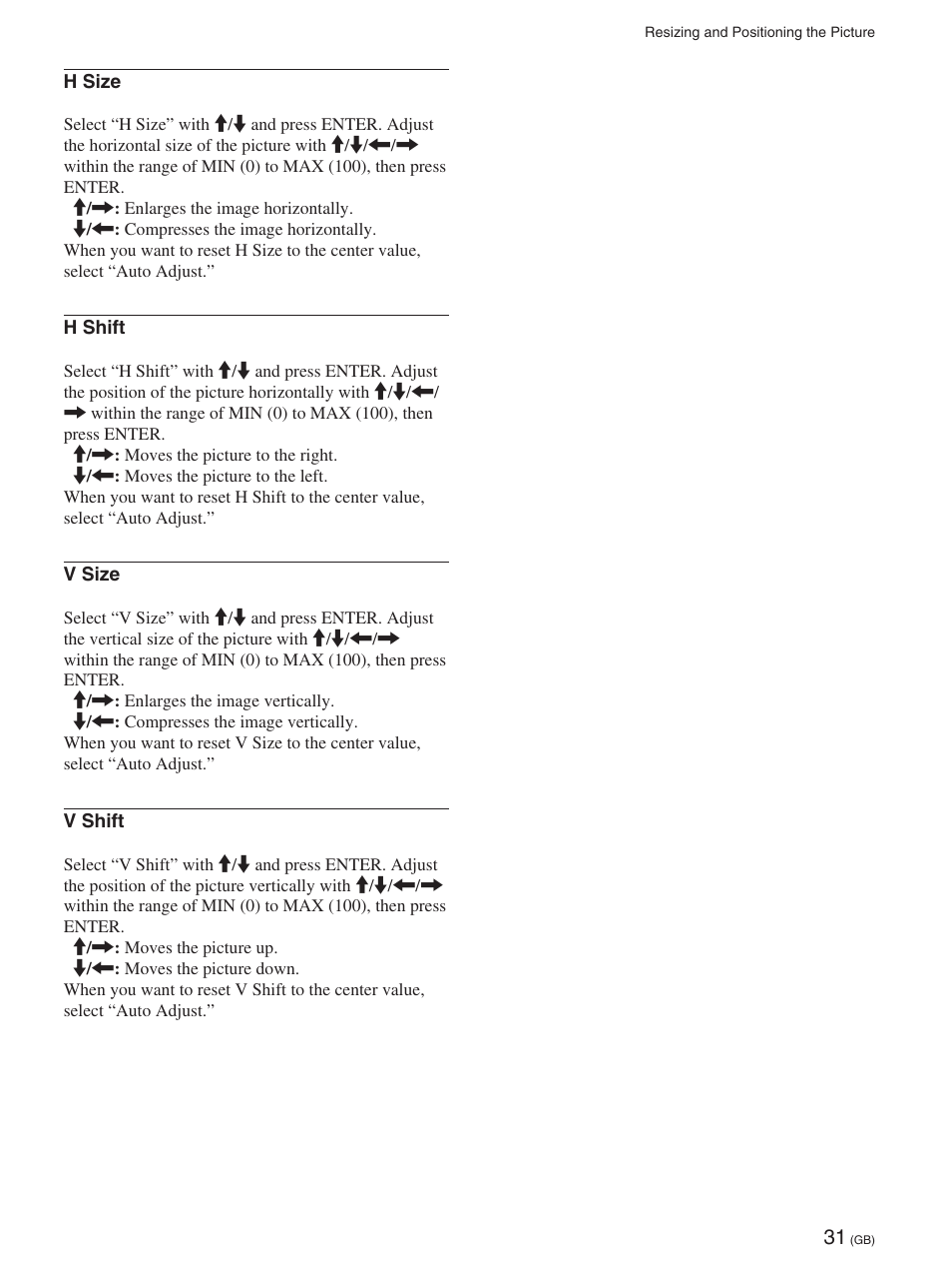 Sony 32LX1 User Manual | Page 31 / 43