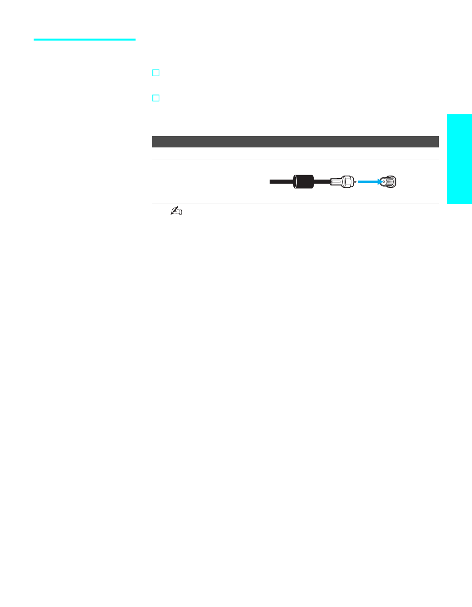 Cable or antenna only, Setup | Sony WEGA KLV30XBR900 User Manual | Page 25 / 112