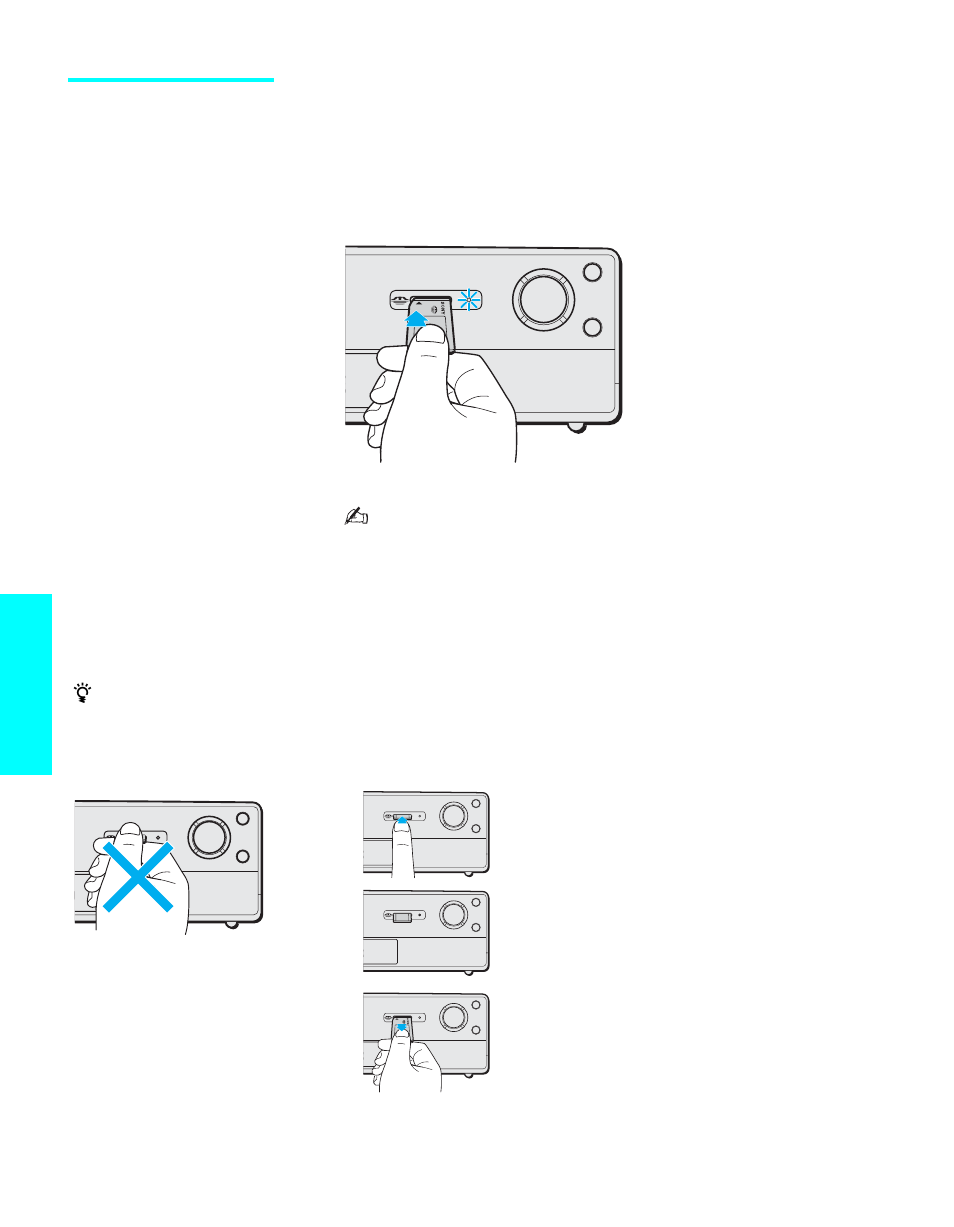 Inserting and removing a memory stick, Features | Sony WEGA KLV30XBR900 User Manual | Page 72 / 112