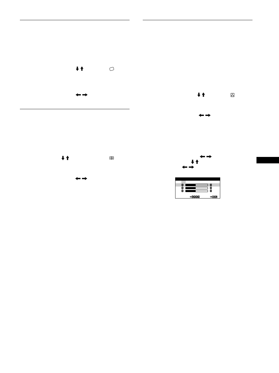 Adjusting the picture’s rotation (rotation), Enlarging or reducing the picture (zoom), Adjusting the color of the picture (color) | Sony CPD-E100 User Manual | Page 11 / 62