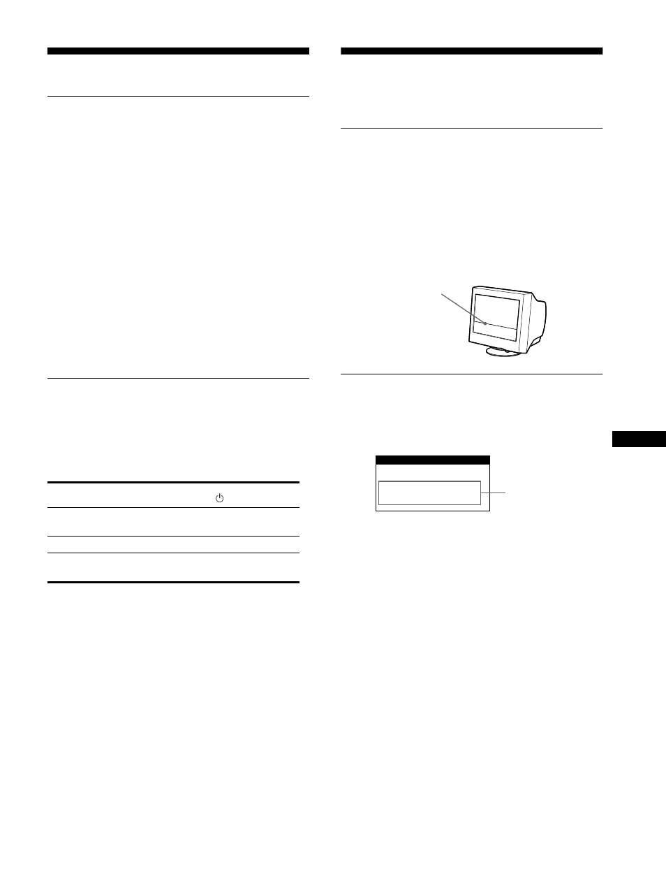 Características técnicas, Modos predefinidos y de usuario, Función de ahorro de energía | Solución de problemas, Mensajes en pantalla | Sony CPD-E100 User Manual | Page 41 / 62
