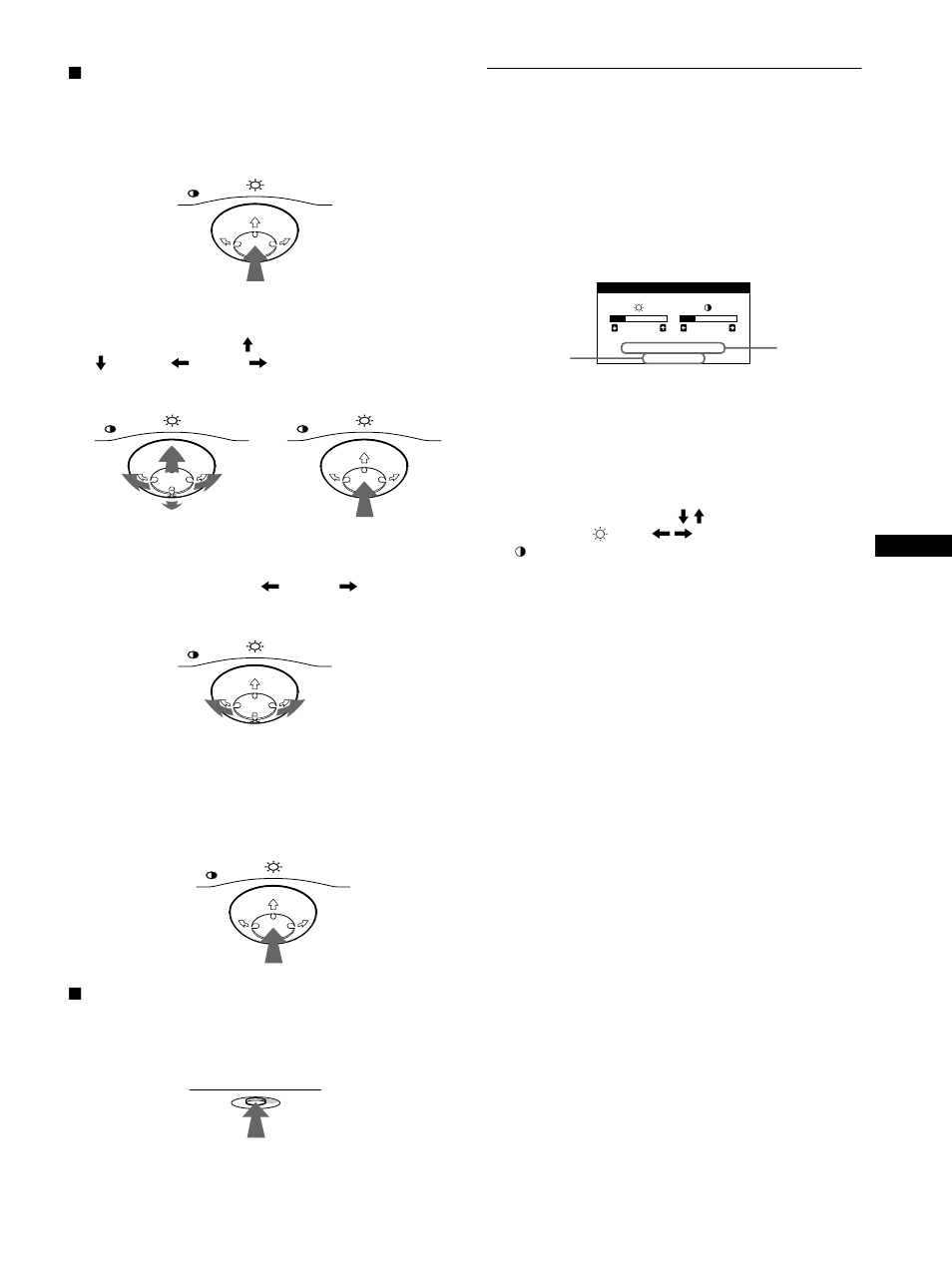 Adjusting the brightness and contrast | Sony CPD-E100 User Manual | Page 9 / 62