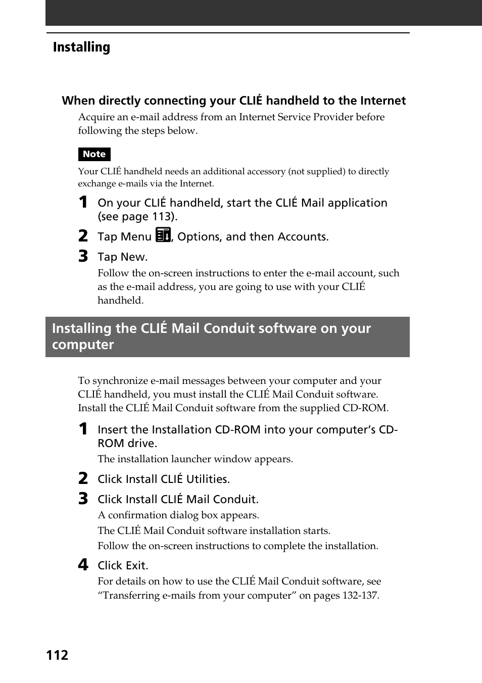 Sony PEG-T665C User Manual | Page 112 / 208