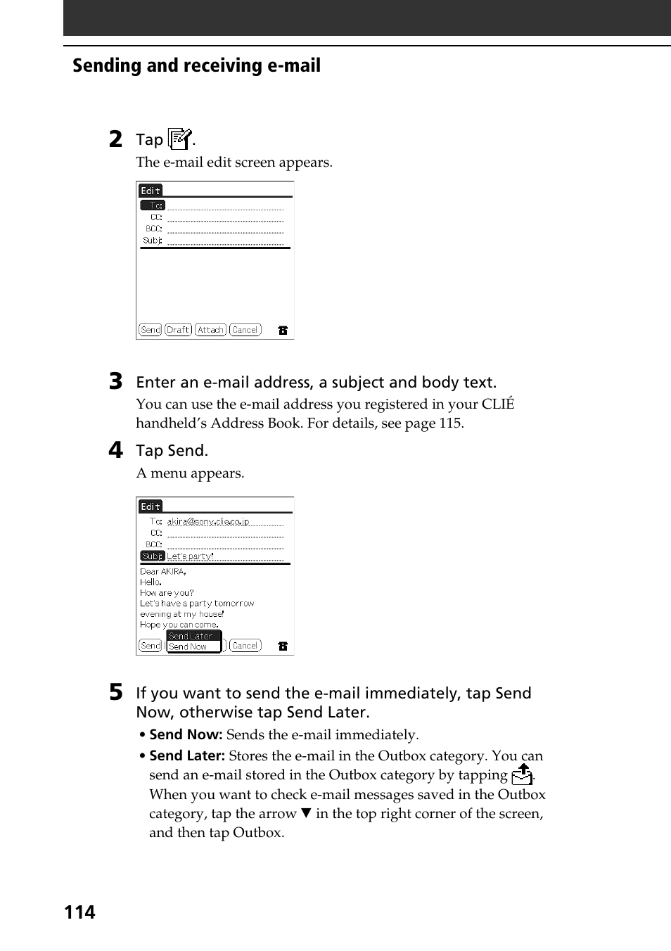 Sony PEG-T665C User Manual | Page 114 / 208