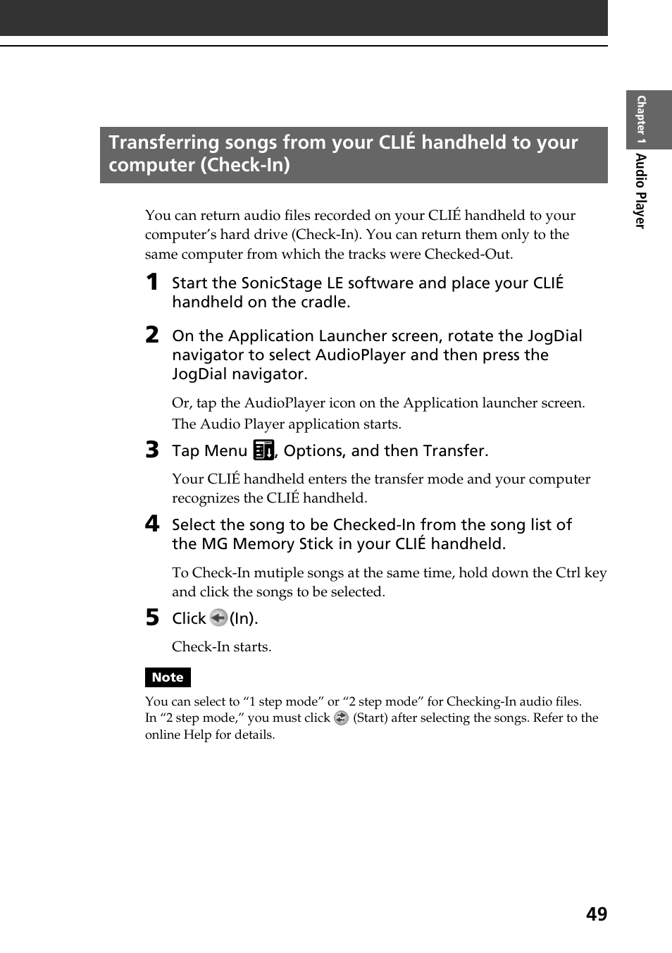 Sony PEG-T665C User Manual | Page 49 / 208