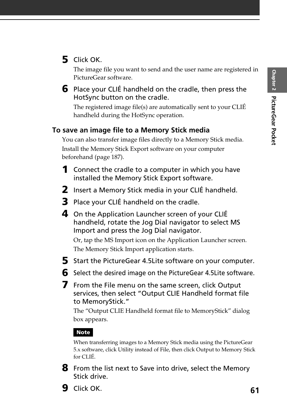 Sony PEG-T665C User Manual | Page 61 / 208