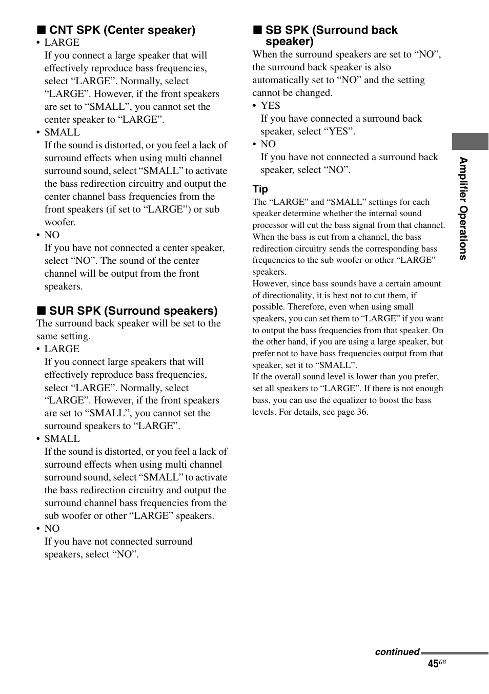 Sony STR-DG710 User Manual | Page 45 / 80