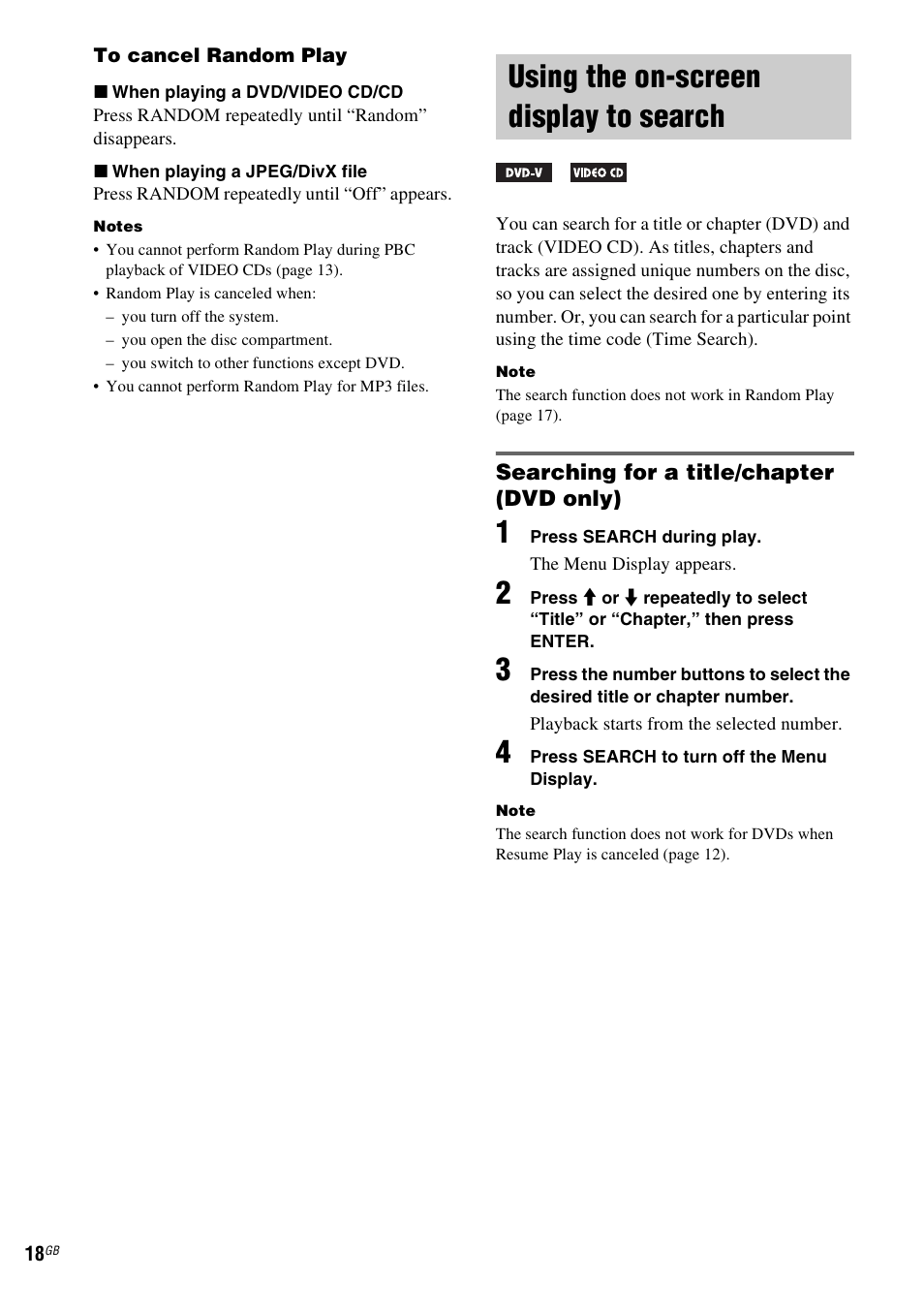 Using the on-screen display to search, Using the on-screen display to, Search | Sony CMT-DF1 User Manual | Page 18 / 52