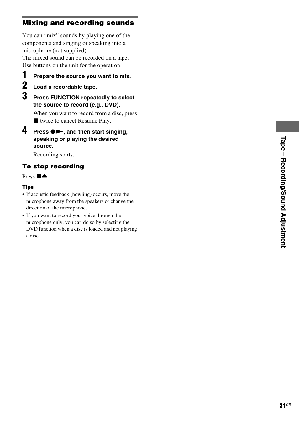 Sony CMT-DF1 User Manual | Page 31 / 52