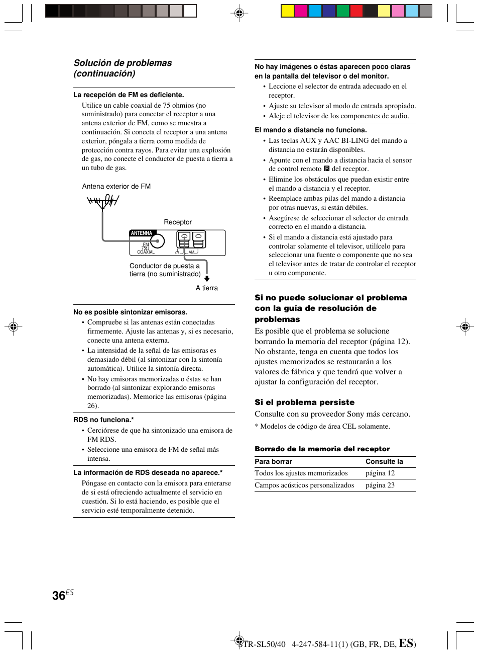 Solución de problemas (continuación) | Sony TR-SL50 User Manual | Page 153 / 157