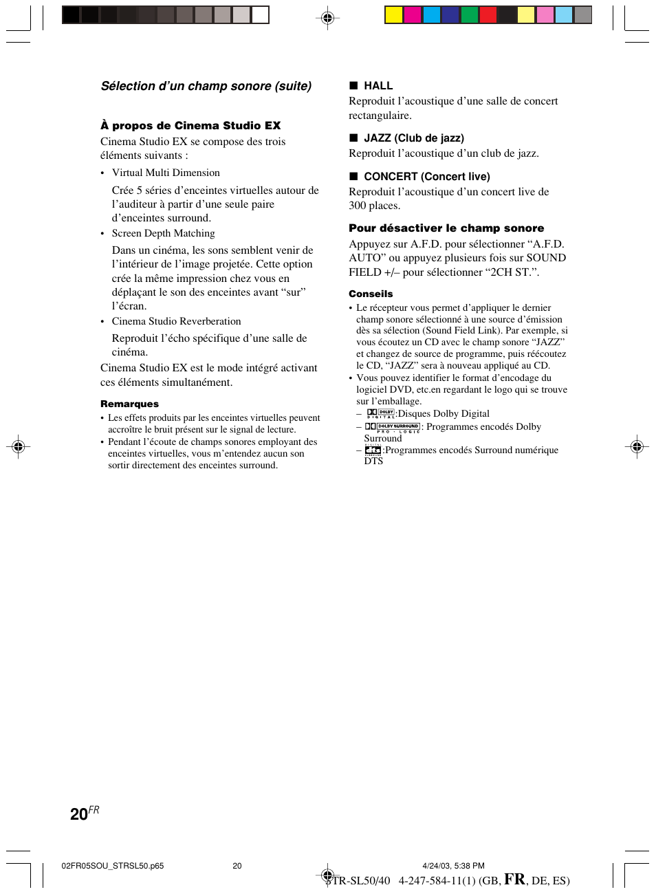 Sony TR-SL50 User Manual | Page 59 / 157