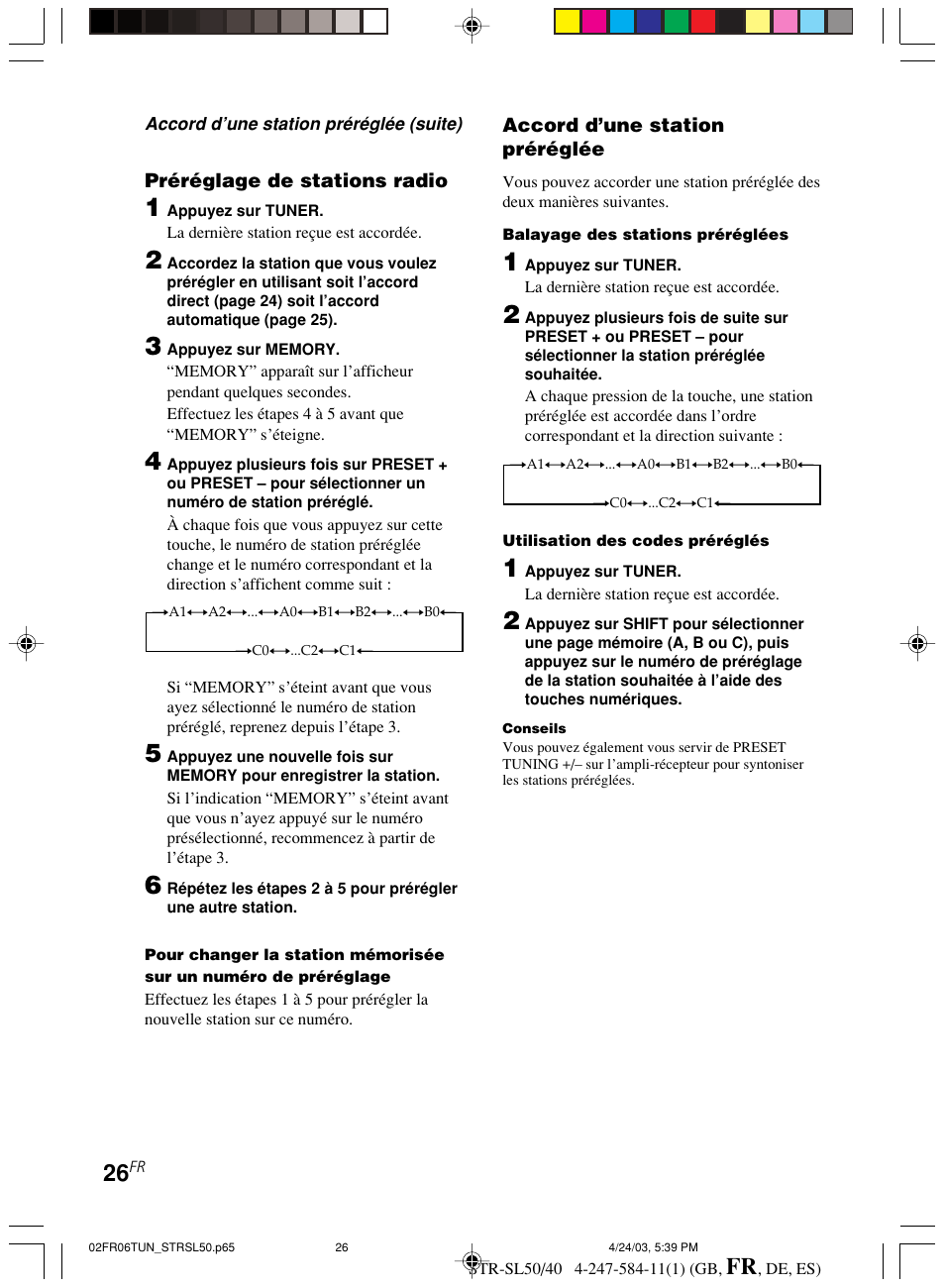 Sony TR-SL50 User Manual | Page 65 / 157
