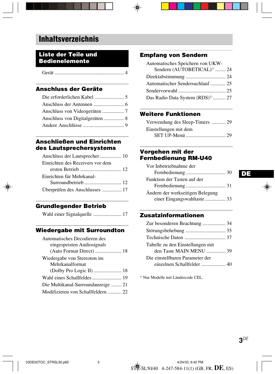 Sony TR-SL50 User Manual | Page 81 / 157