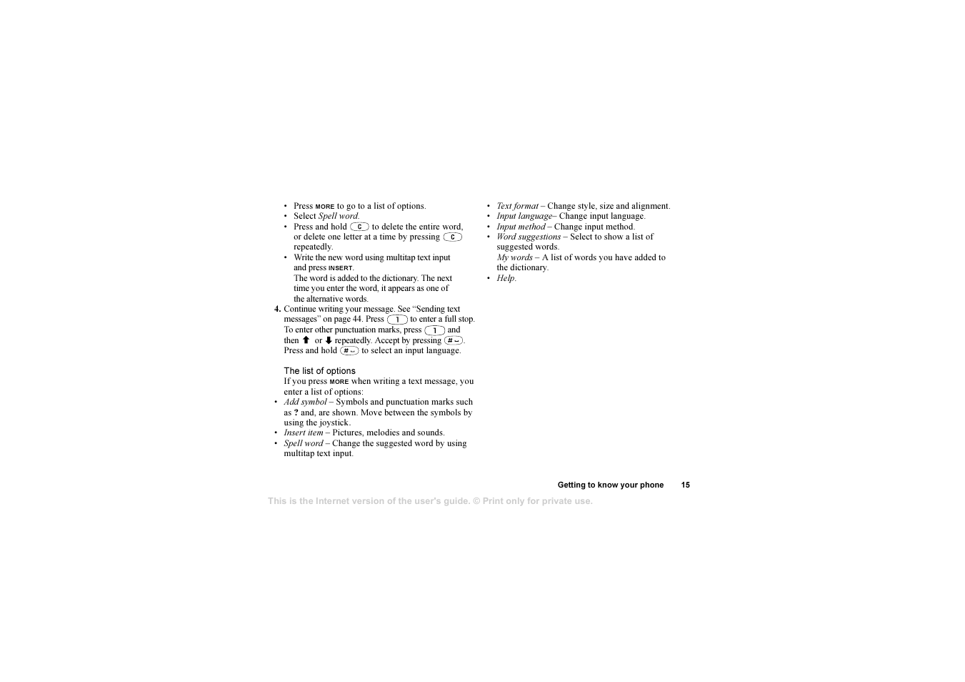 Sony T610 User Manual | Page 15 / 95