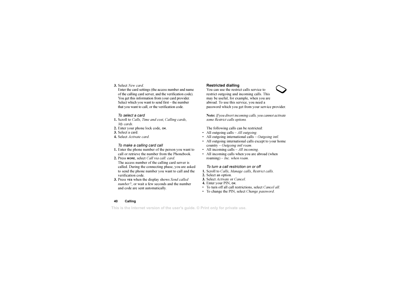Sony T610 User Manual | Page 40 / 95