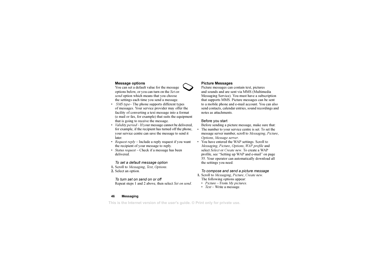 Sony T610 User Manual | Page 46 / 95