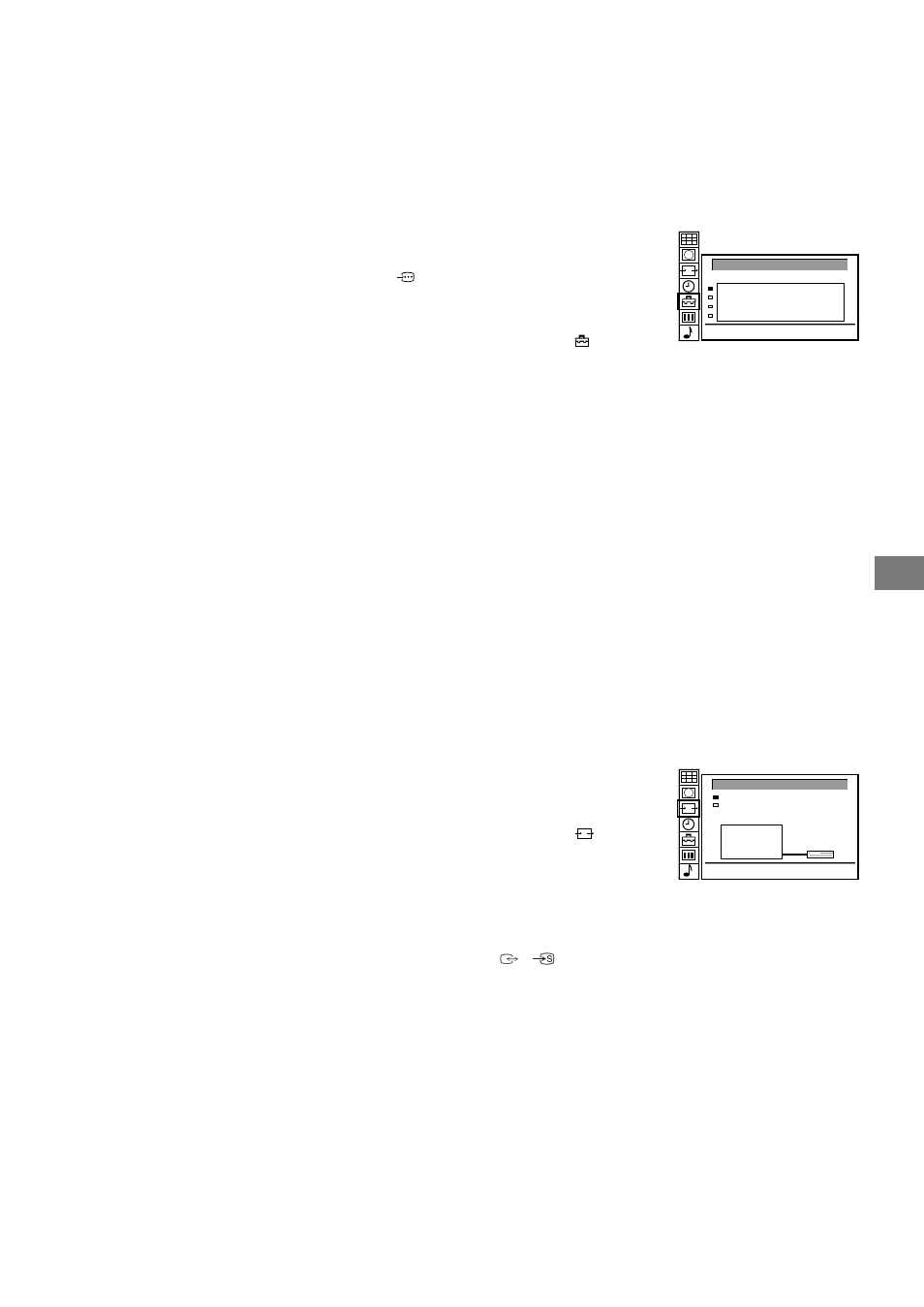 Använda funktionen av-förval, Kontroll och val av ingång och utgång med menyn | Sony KL-40WA1 User Manual | Page 115 / 123