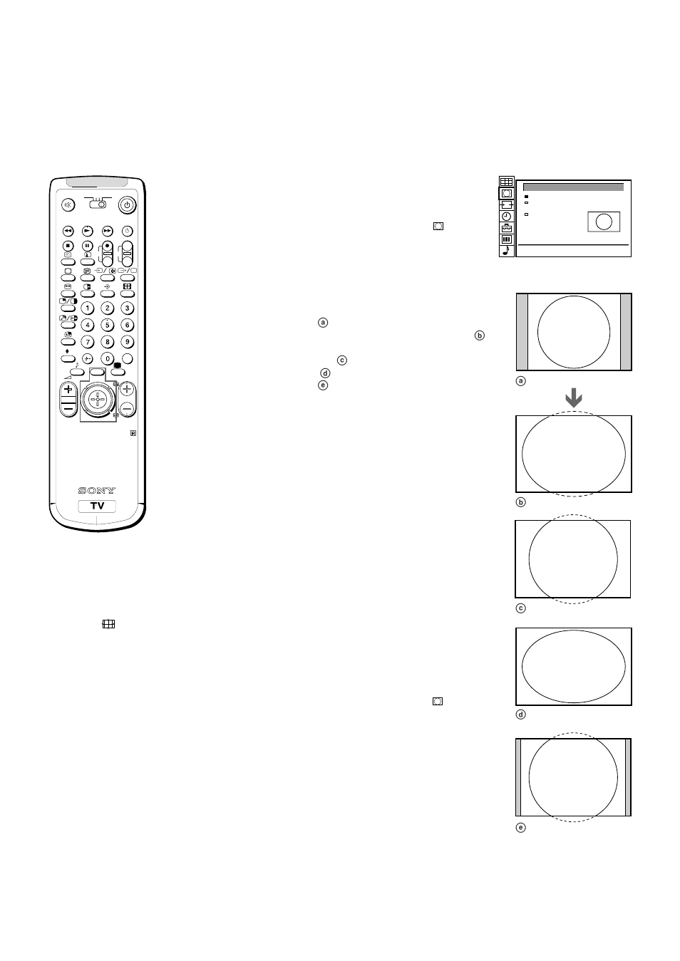 Operating screen mode, Auto 16:9 | Sony KL-40WA1 User Manual | Page 18 / 123