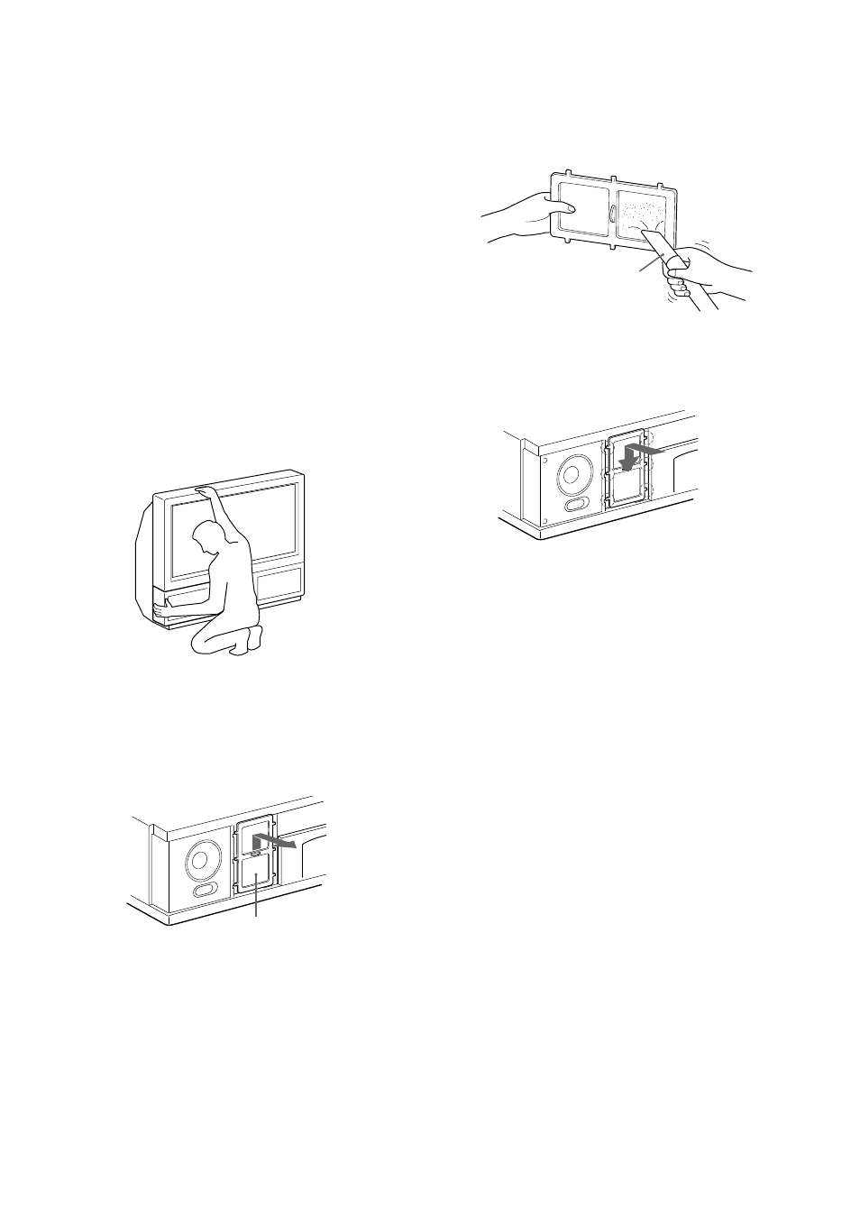 Limpieza del filtro de aire | Sony KL-40WA1 User Manual | Page 58 / 123