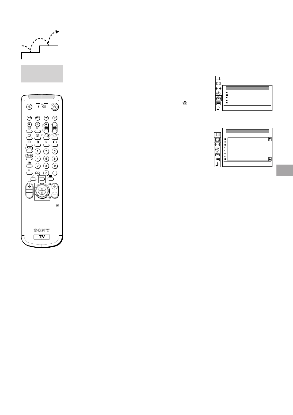 Ytterligare förinställningsfunktioner, Förinställa kanaler manuellt, S1 2 | Manuell kanal- inställning | Sony KL-40WA1 User Manual | Page 99 / 123