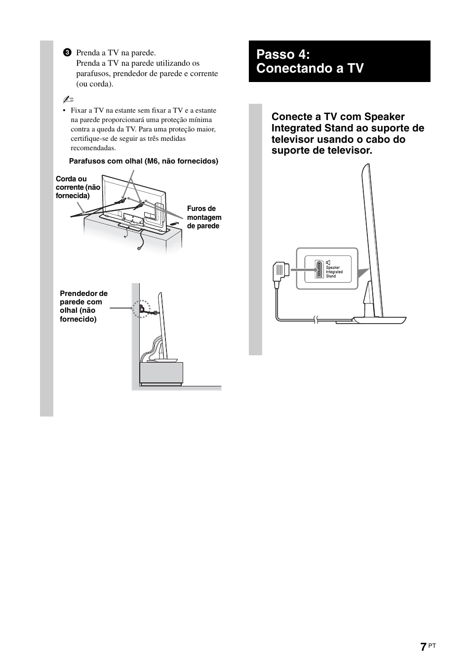 Passo 4: conectando a tv | Sony SUB553S User Manual | Page 31 / 35