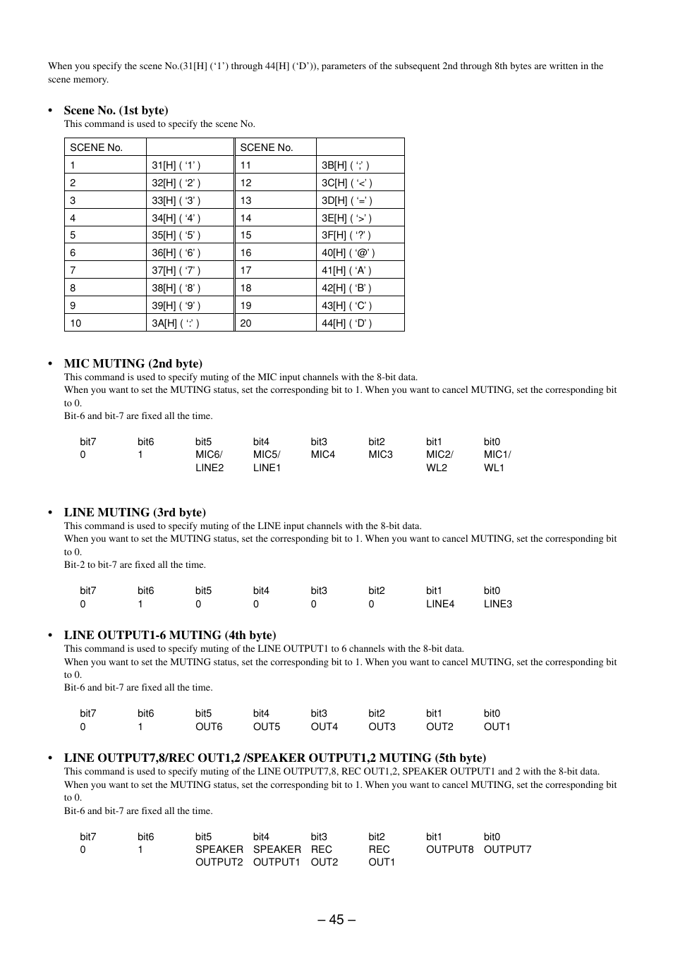 Sony RS-232C User Manual | Page 45 / 62