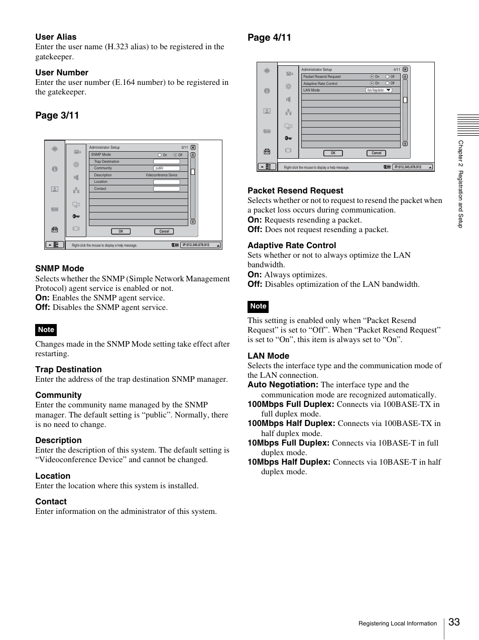 Page 3/11, Page 4/11 | Sony PCS-TL33 User Manual | Page 33 / 129