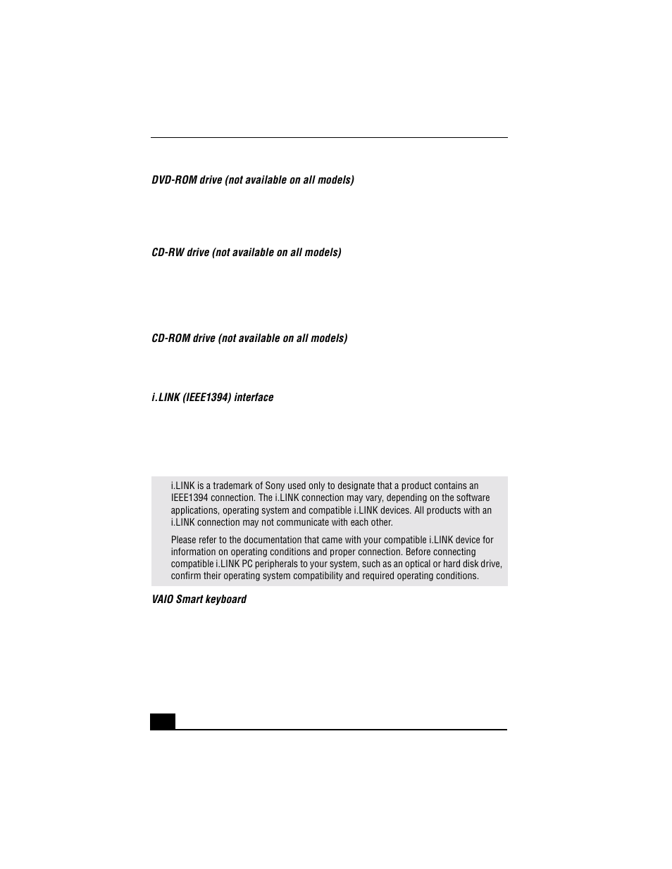 Sony VAIO Countertop Computer User Manual | Page 6 / 64