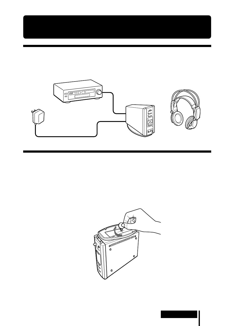 Raccordement du système de casque d’écoute, Généralités, Raccordement à des composants audio et vidéo | Sony MDR DS5000 User Manual | Page 37 / 116