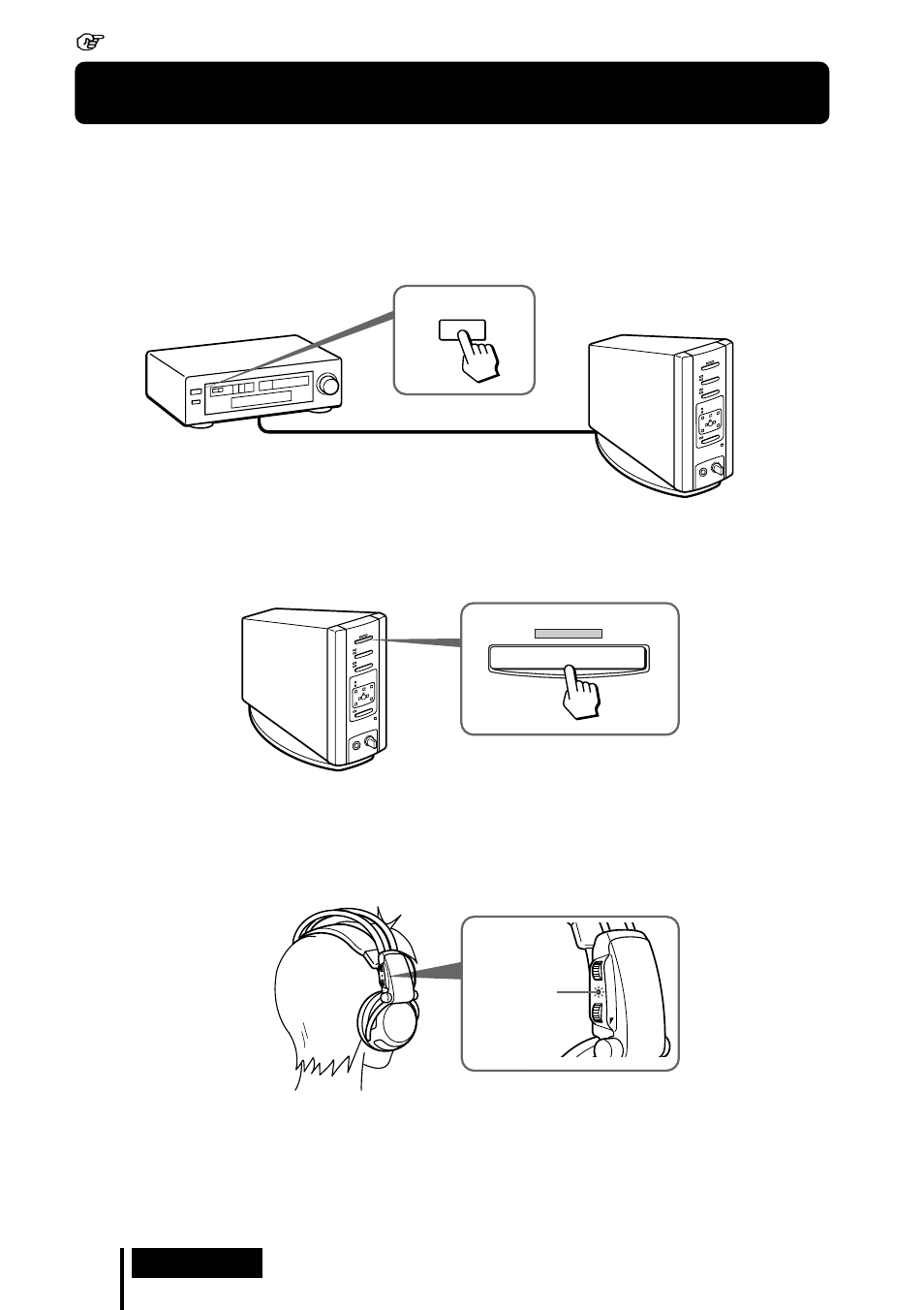 Ecoute du son d’un composant raccordé, Utilisation | Sony MDR DS5000 User Manual | Page 48 / 116