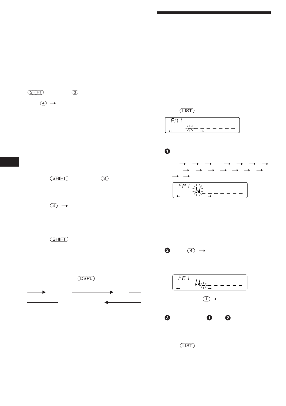 Storing the station names | Sony CDX-4480ESP User Manual | Page 10 / 38