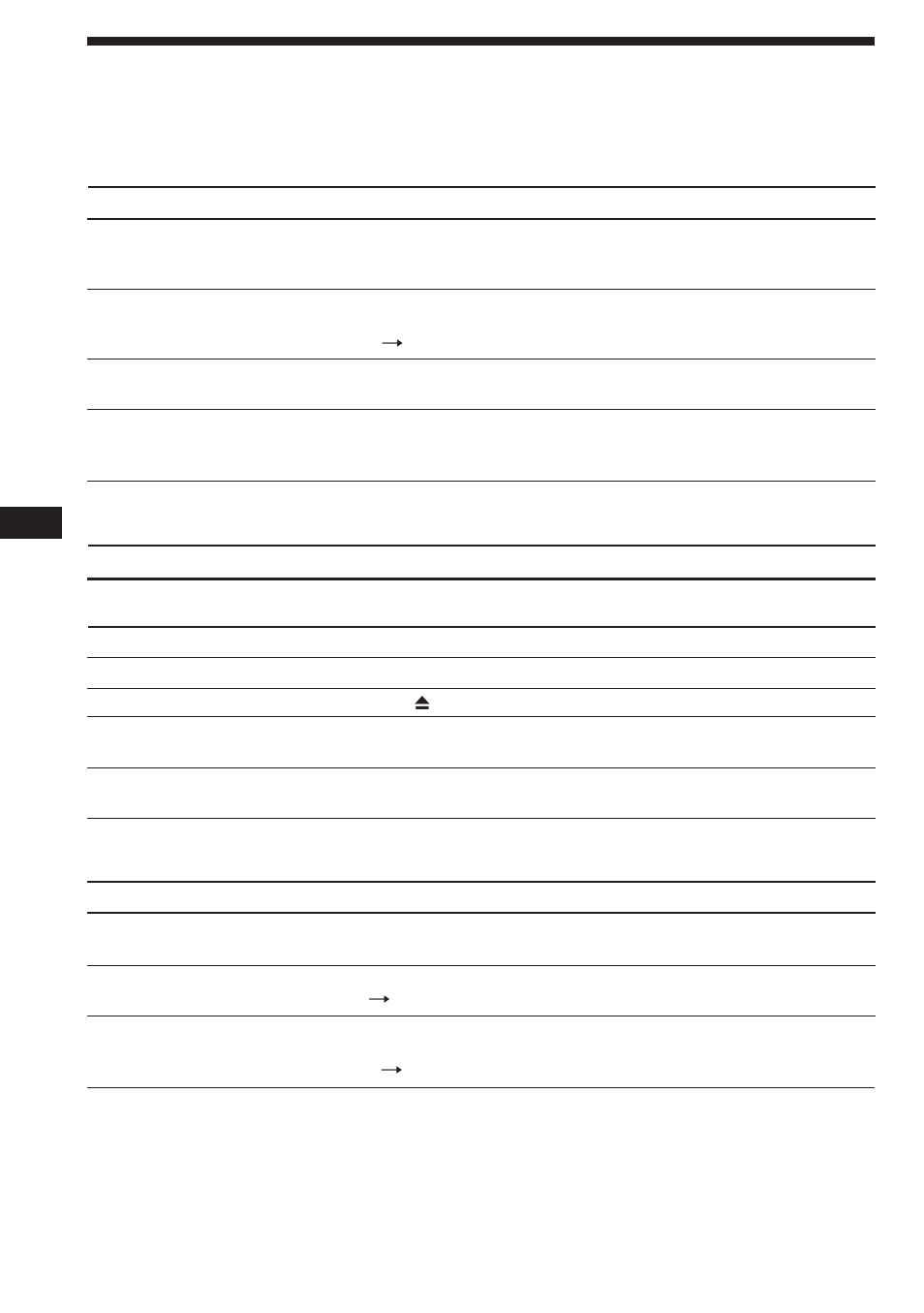 Troubleshooting guide | Sony CDX-4480ESP User Manual | Page 18 / 38