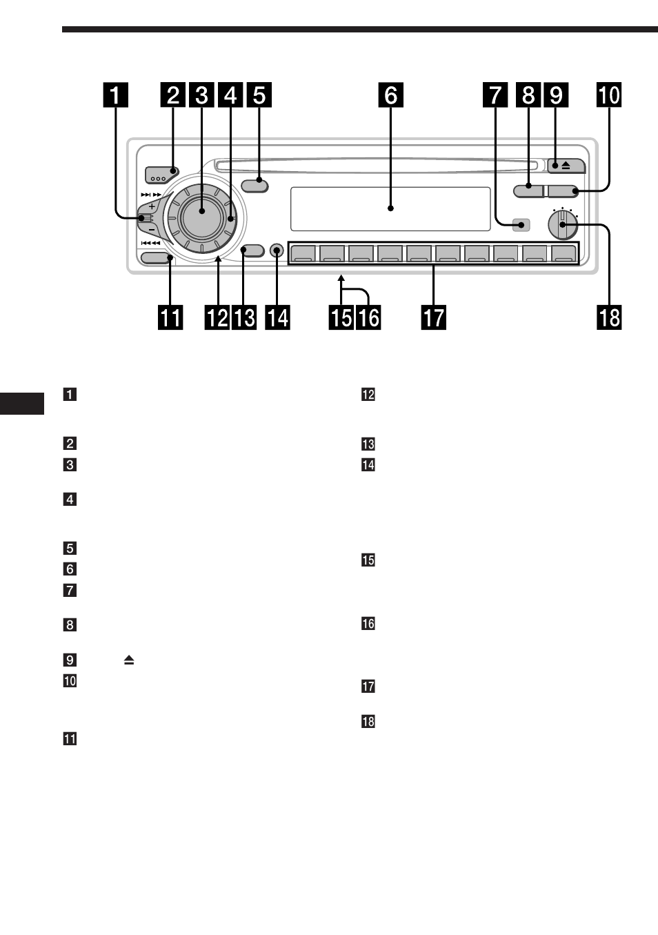 Localización de los controles | Sony CDX-4480ESP User Manual | Page 22 / 38