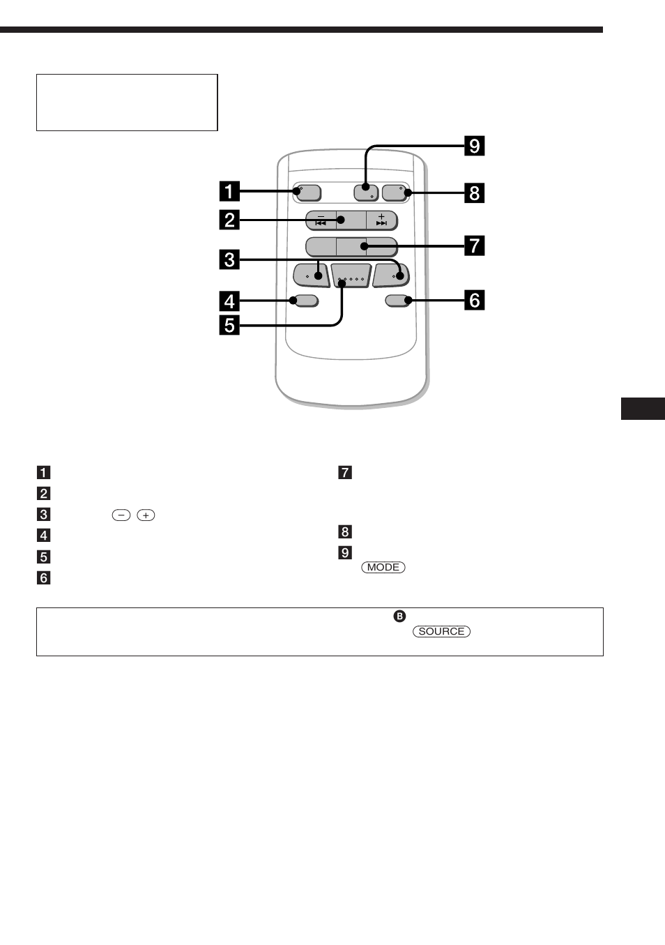 Es mando a distancia inalámbrico opcional (rm-x47) | Sony CDX-4480ESP User Manual | Page 23 / 38