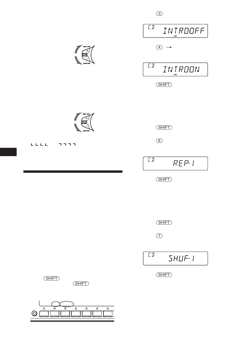 Reproducción de discos compactos en diversos modos, Rep1 | Sony CDX-4480ESP User Manual | Page 26 / 38
