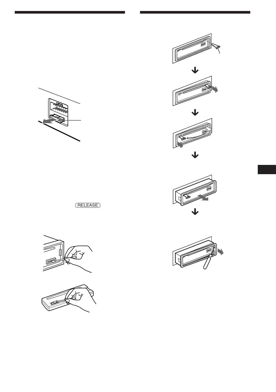 Mantenimiento, Desmontaje de la unidad | Sony CDX-4480ESP User Manual | Page 33 / 38